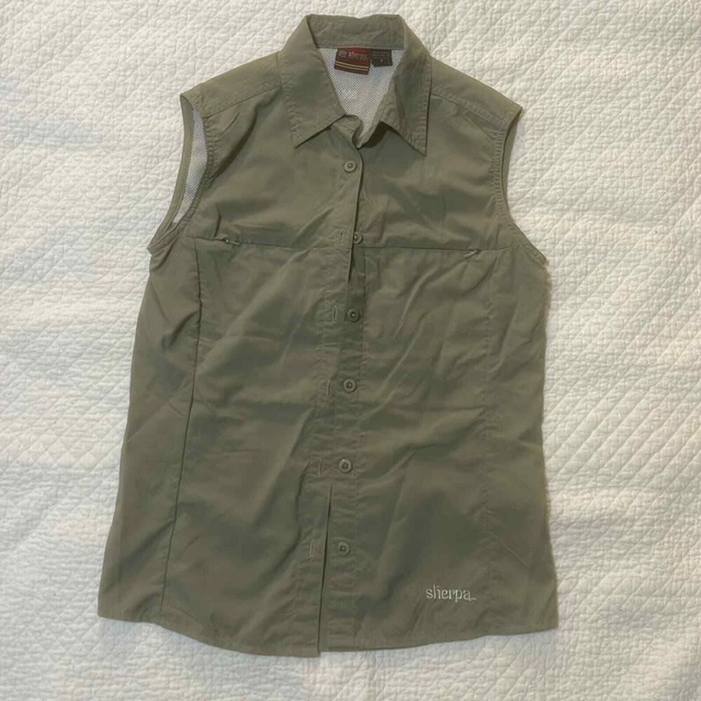 Sherpa adventure, gear, lightweight, button-down vest/tank top wt53